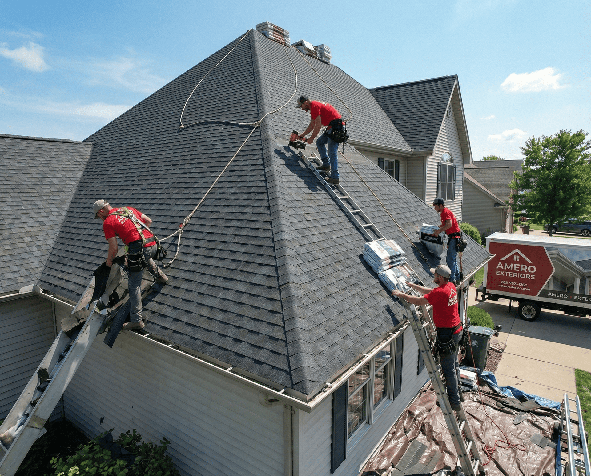Roof inspection by Amero Exteriors